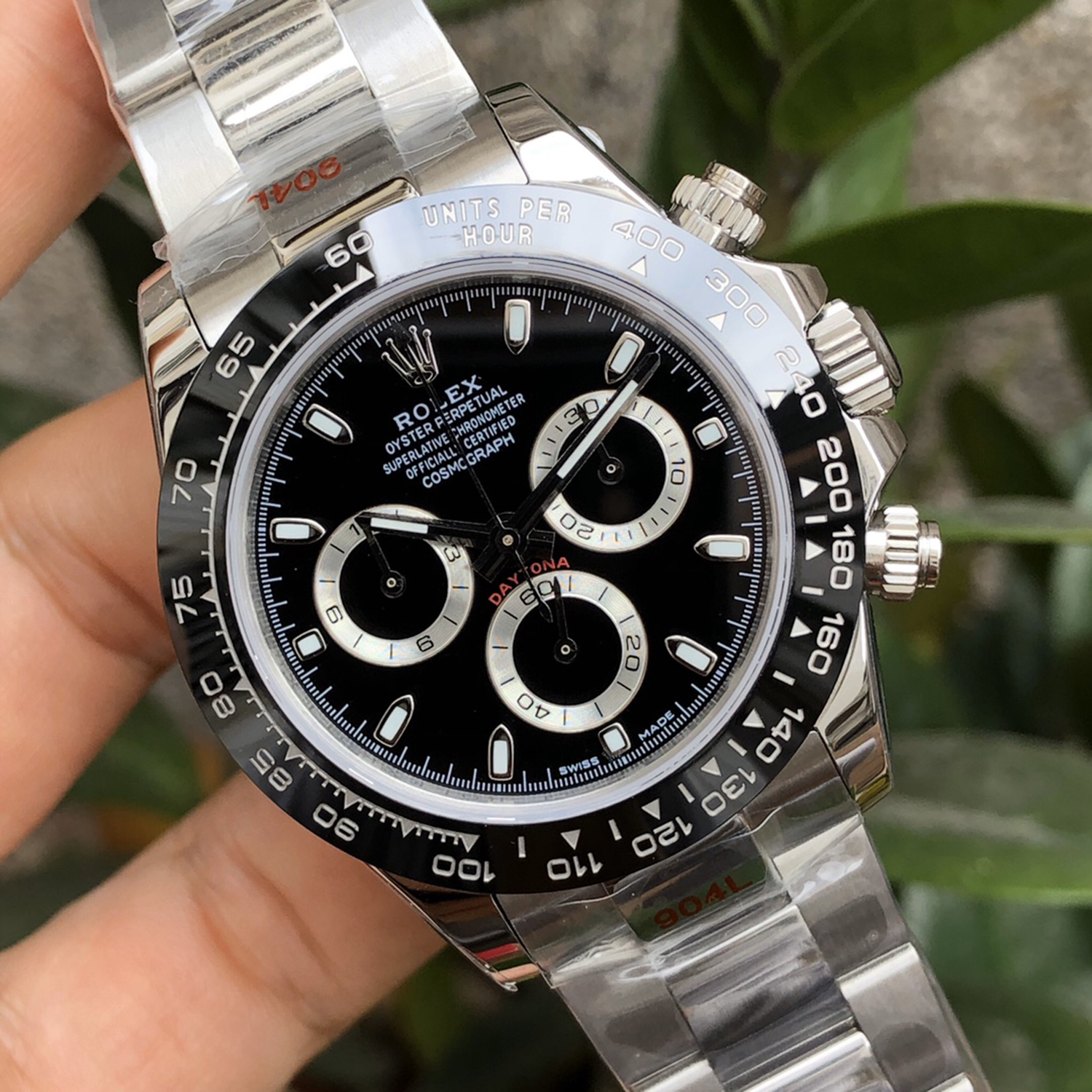 Rolex Cosmograph Daytona Black Dial Stainless Steel 116500ln-0002