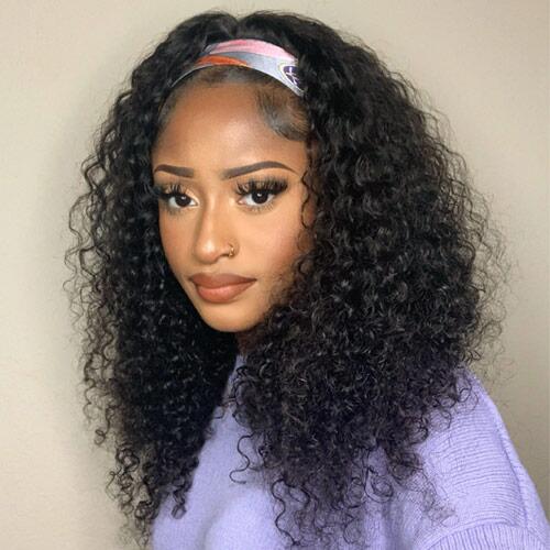 Megalook Headband Body Wave/Water Wave Glueless 100% Huamn Hair Easy Wear & Go Wigs
