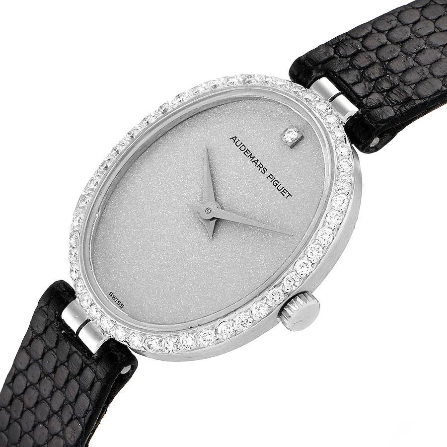 Audemars Piguet Vintage 18k White Gold Diamond Ladies Watch 7073BC