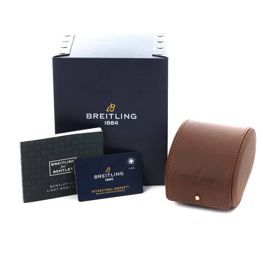 Breitling Bentley GMT Light Body Grey Dial Titanium Mens Watch EB0432