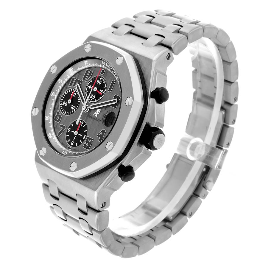 Audemars Piguet Royal Oak Offshore Chronograph Gray Dial Mens Watch 26170TI