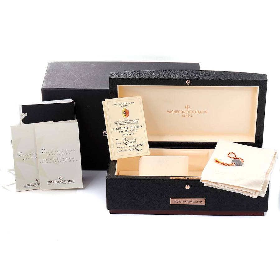 Vacheron Constantin Patrimony Retrograde Rose Gold Mens Watch 86020