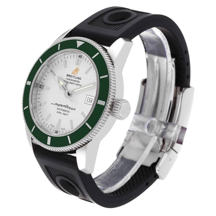 Breitling Superocean Heritage 42 Green Bezel Steel Mens Watch A17321