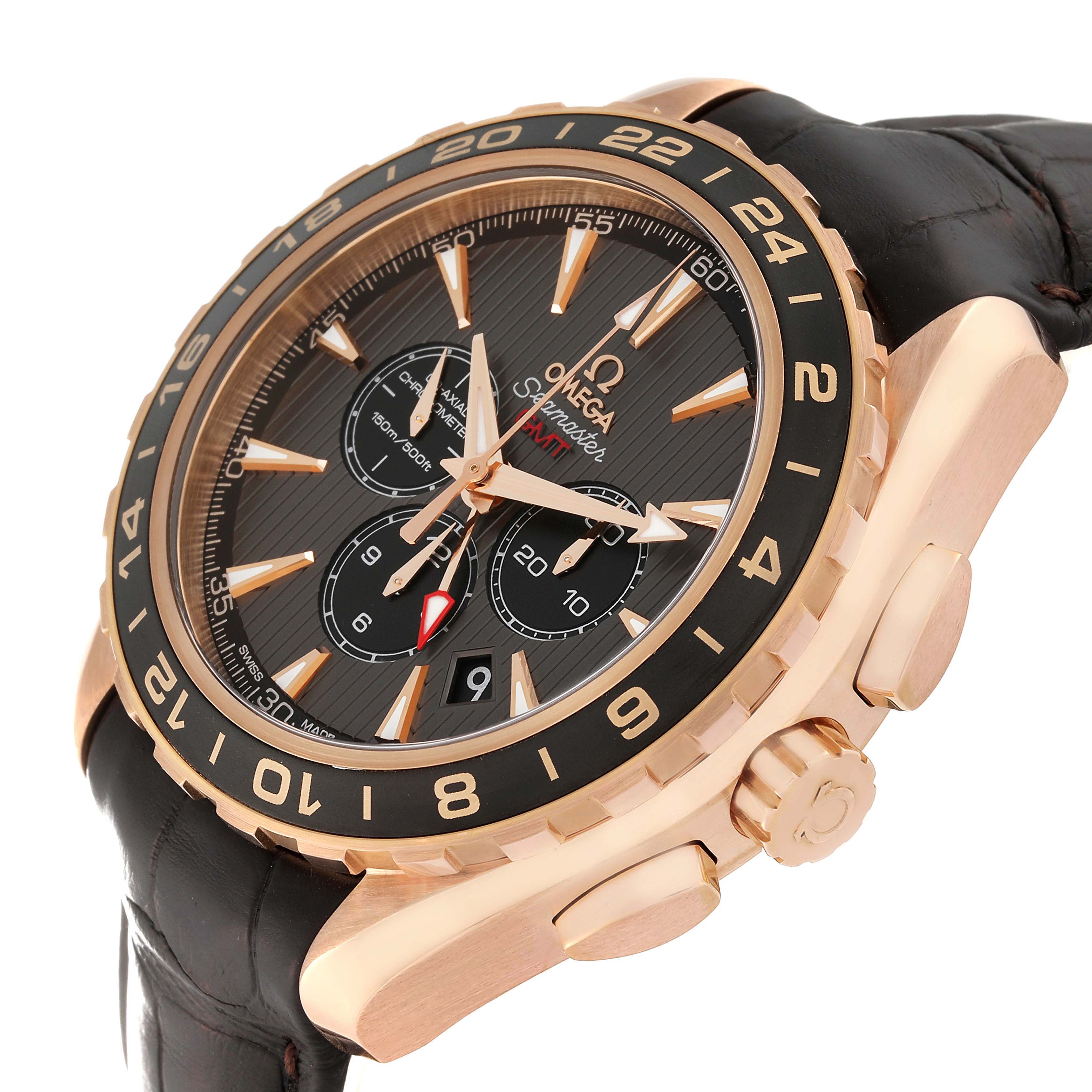 Omega Seamaster Aqua Terra GMT Rose Gold Mens Watch 44.0 MM 231.53.44.52.06.001