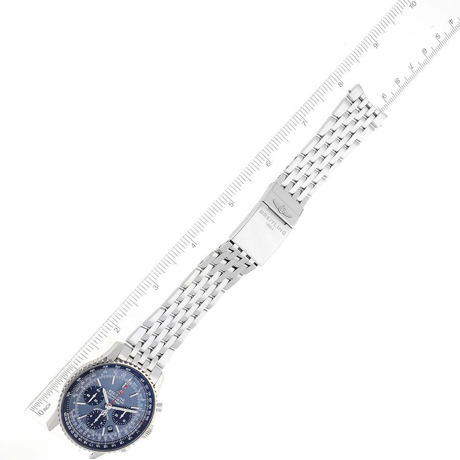 Breitling Navitimer 01 Blue Mother of Pearl Dial Steel Mens Watch AB0121