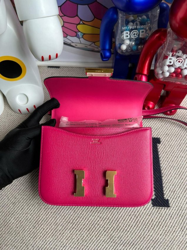 Replica Hermès Constance 18Cm Bright Rose