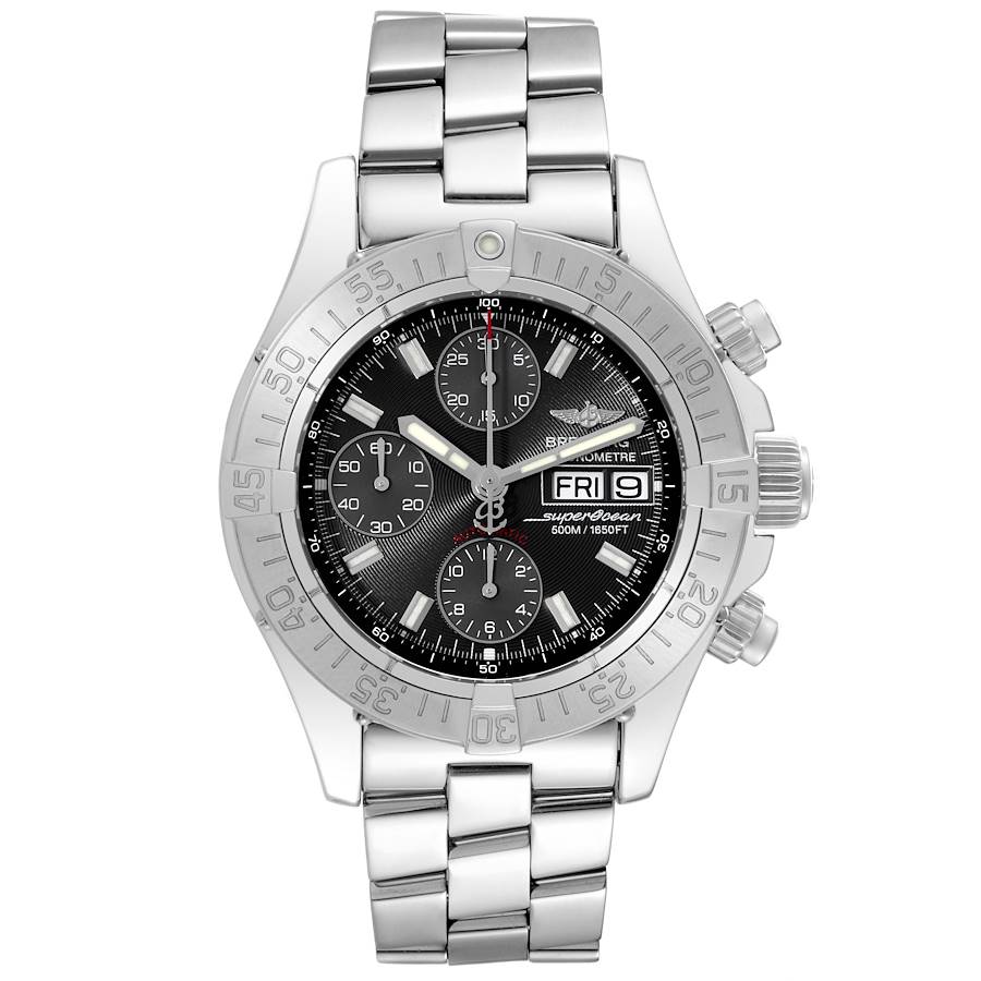Breitling Aeromarine Superocean Gray Dial Steel Mens Watch A13340