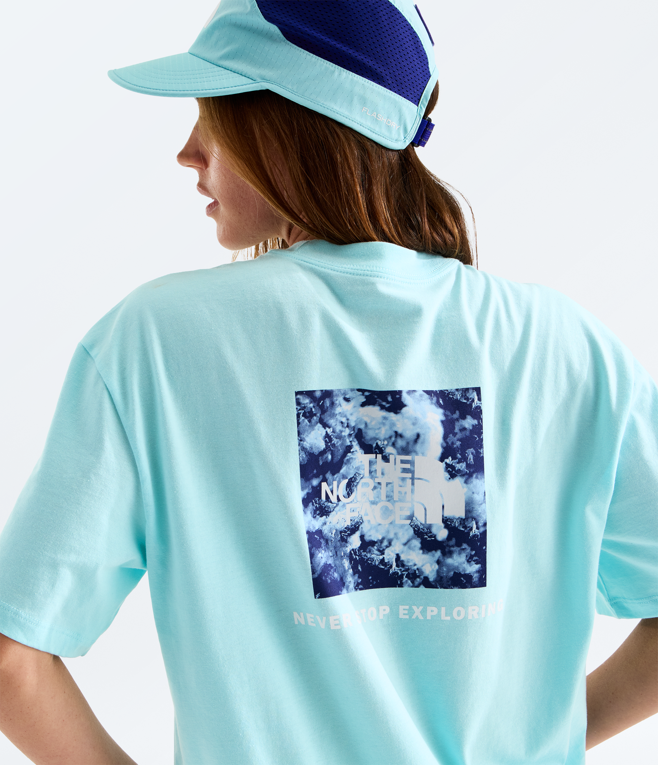 Women’s Evolution Granitic Rock Print Box NSE Oversize Short-Sleeve Tee