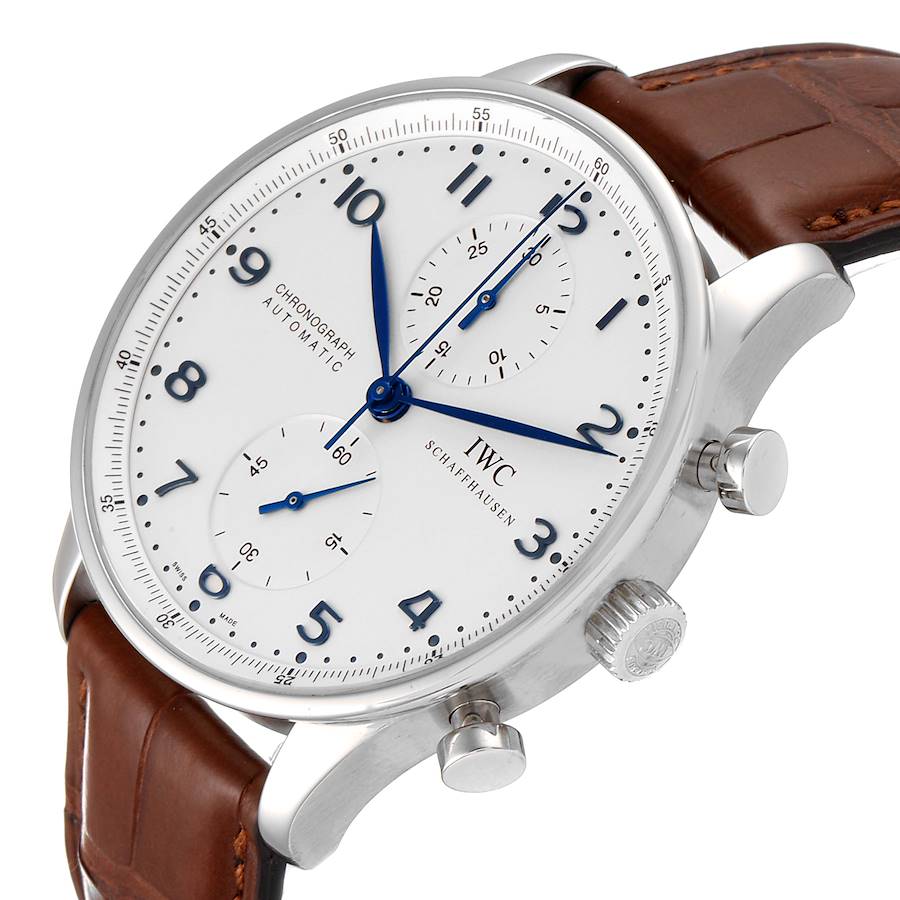 IWC Portuguese Chronograph Automatic Steel Mens Watch IW371417