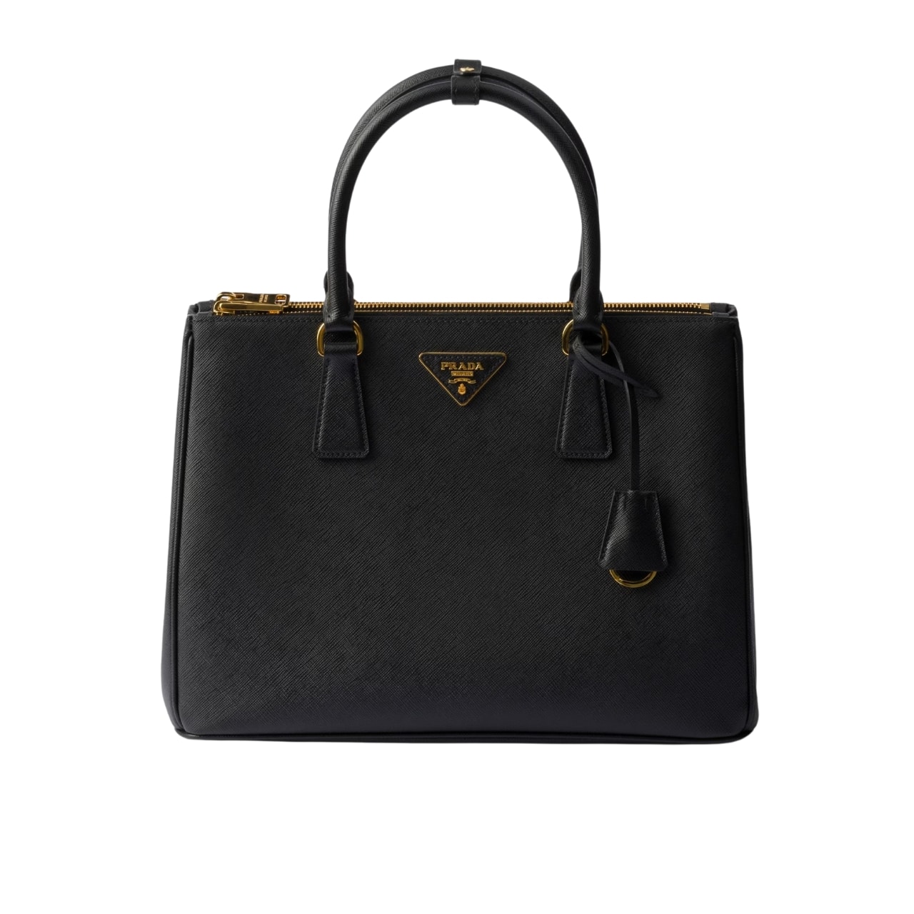 Prada Galleria Medium Saffiano Leather Bag Black 28Cm 1Ba863 Nzv F0002 V Eoo
