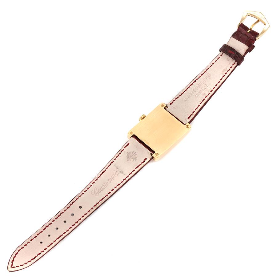 Patek Philippe Gondolo 18K Yellow Gold Silver Dial Mens Watch 5010
