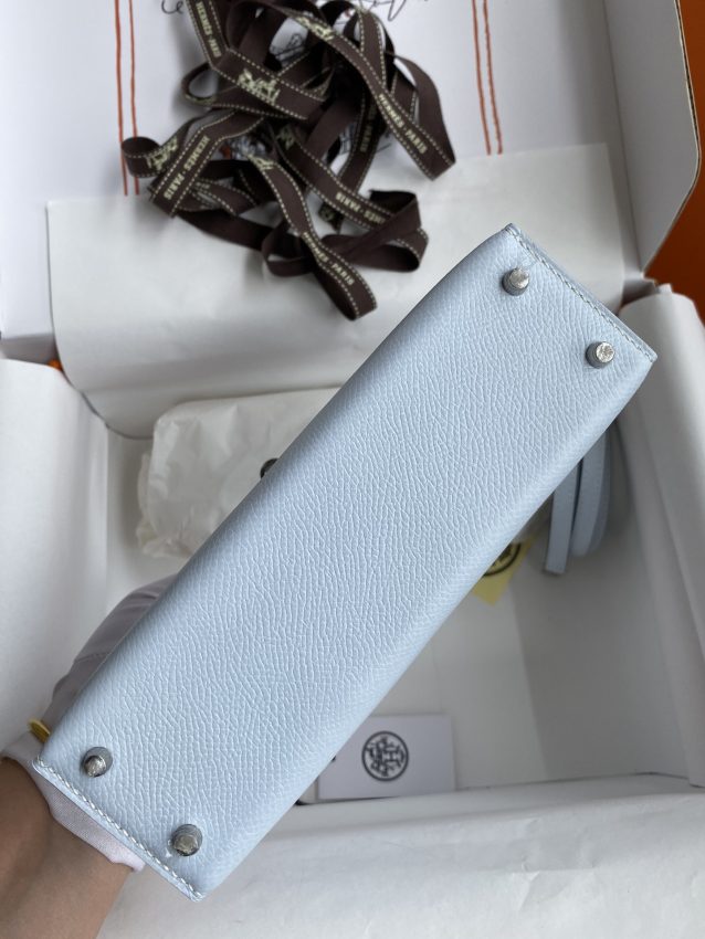 Replica Hermès Kelly Epsom Haze Blue