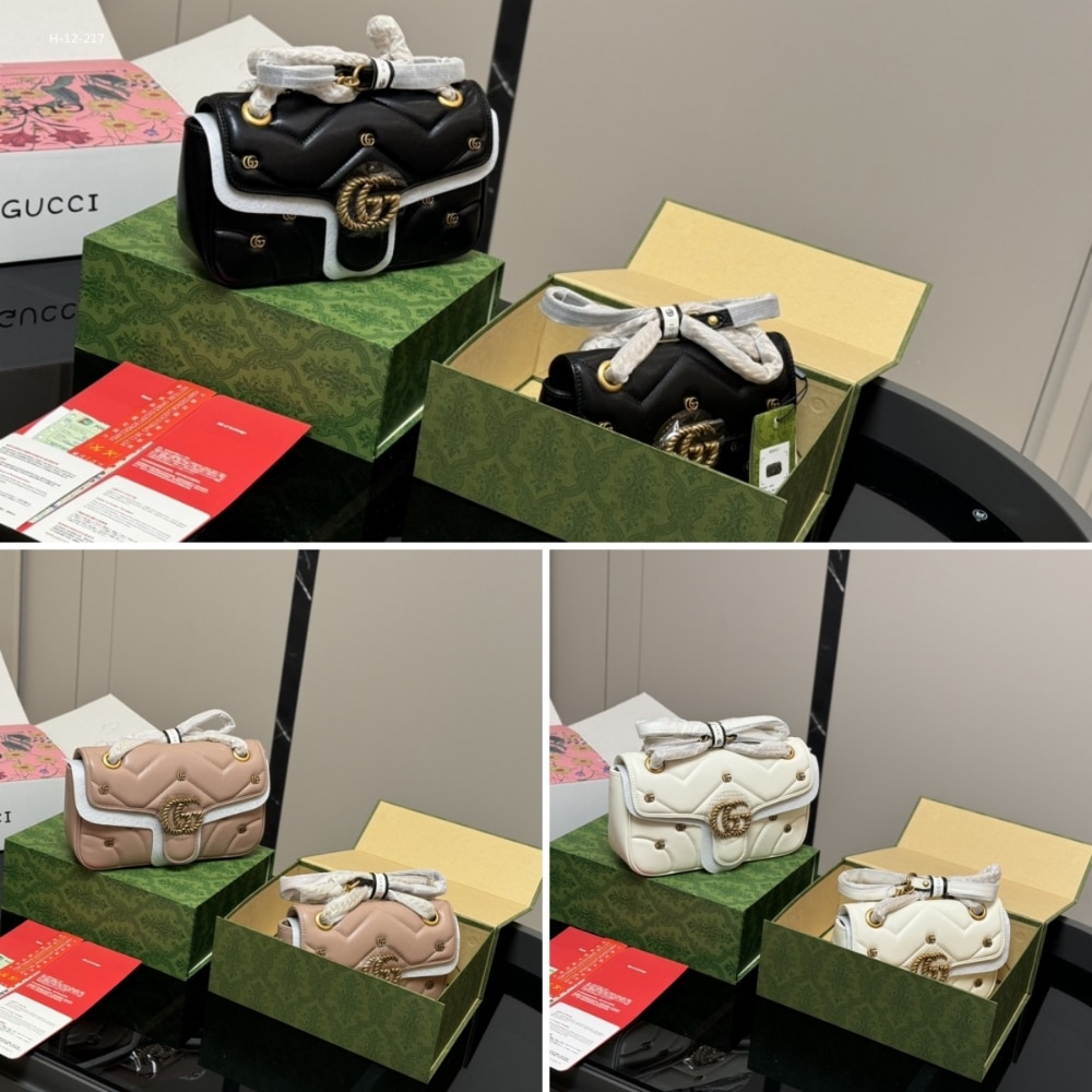 Gucci Gg Marmont Small Shoulder Bag White 26Cm 443497 Aacpg 9206