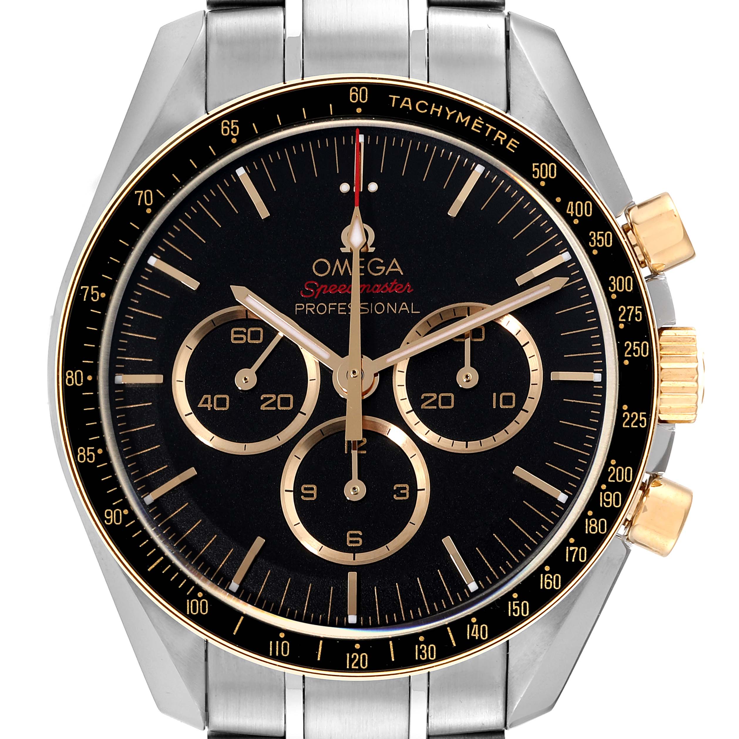 Omega Speedmaster Tokyo 2020 Limited Edition Steel Yellow Gold Mens Watch 42.0 MM 522.20.42.30.01.001