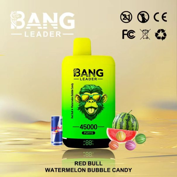 Bang Leader 45K Puffs 2-in-1 Prefilled Vape Device - Dual Flavour, Rechargeable, 650mAh