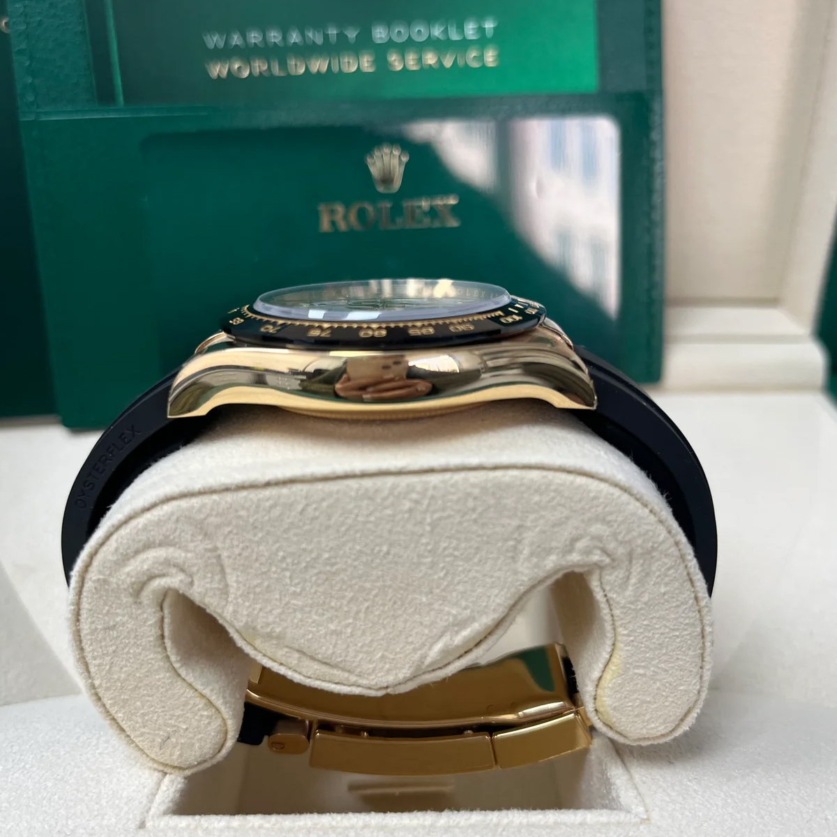 ​Rollie-The Crown Daytona Ceramic Cosmograph Daytona 40 Watch Meteorite Black Index Dial Oysterflex Everose Gold/White Gold/ Yellow Gold Ref #116519-0038 /Ref #116518LN-0076 / Ref #116519-0055