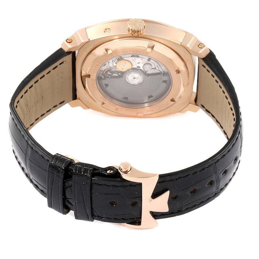 Vacheron Constantin Quai De L'ile Day Date Power Reserve Rose Gold Mens Watch 85050