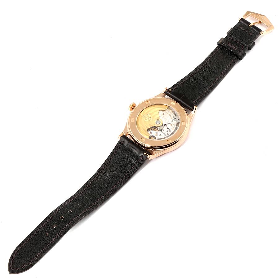 Patek Philippe Calatrava Rose Gold Silver Dial Mens Watch 5296 5296R