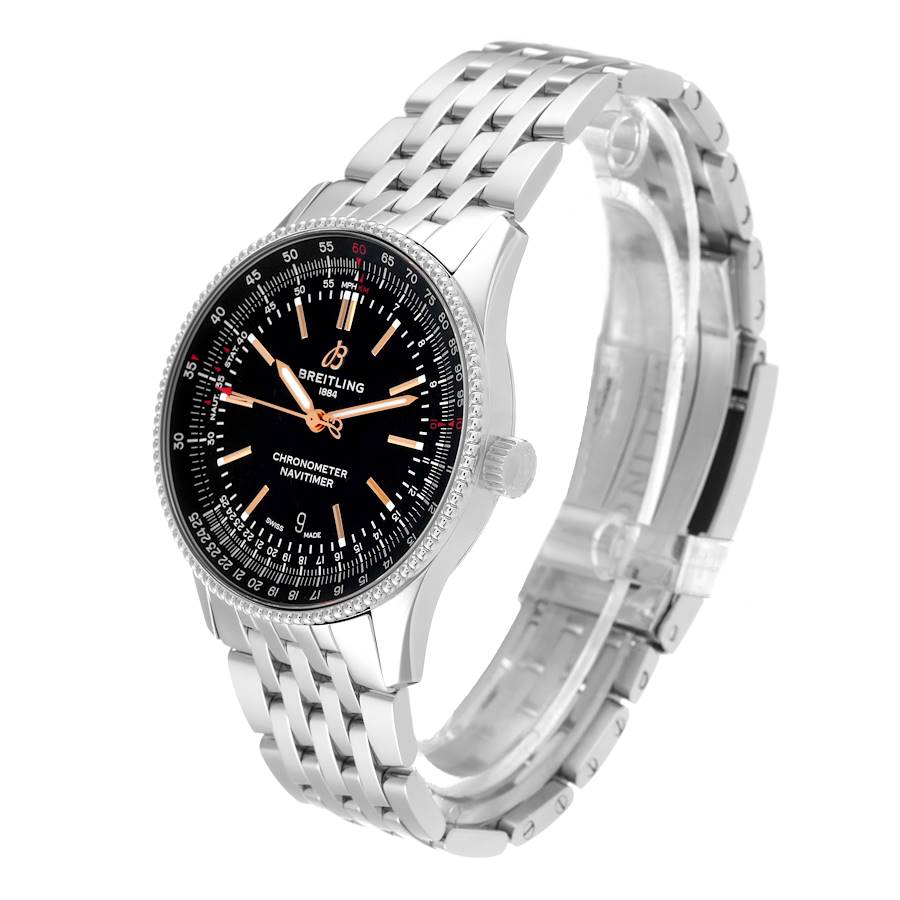 Breitling Navitimer 1 Black Dial 41mm Steel Mens Watch A17326