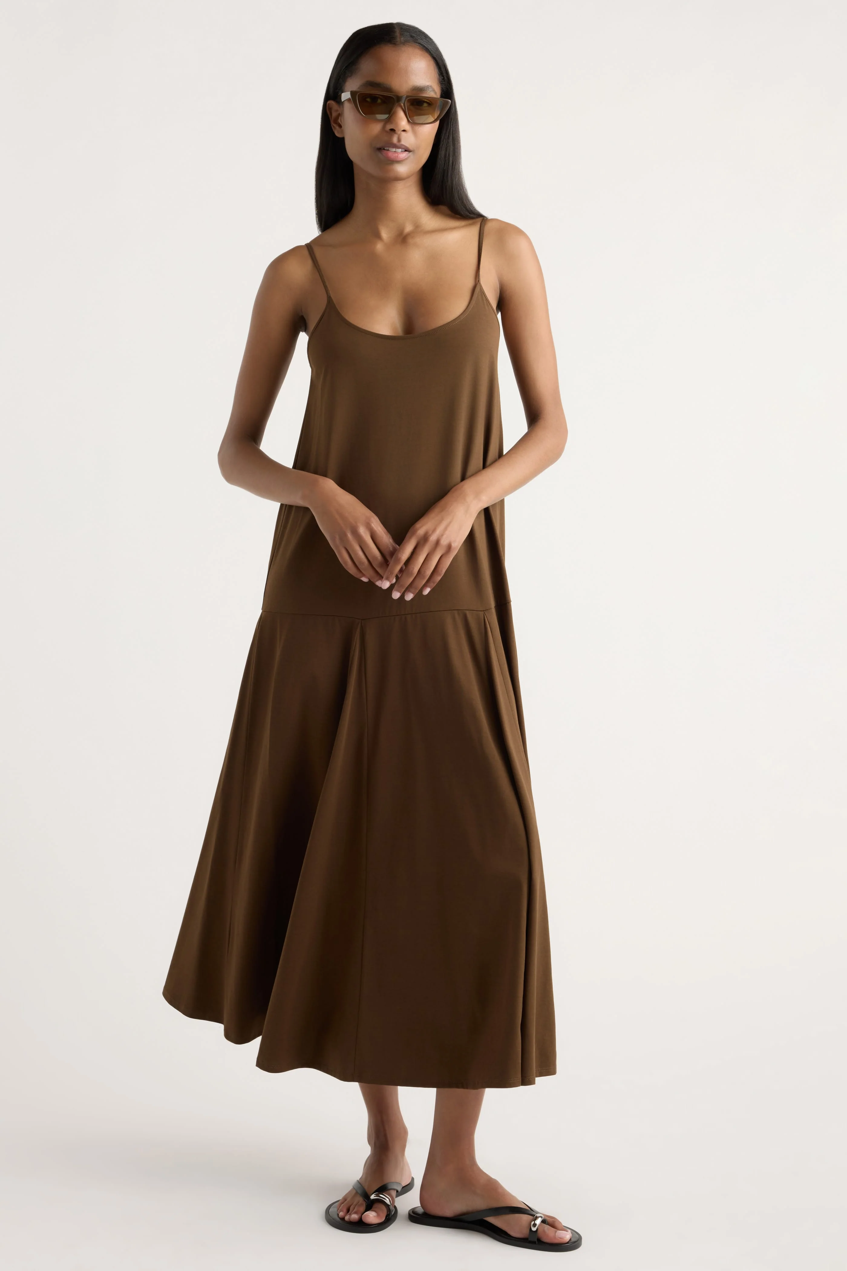 Jimena A-Line Jersey Tank Dress