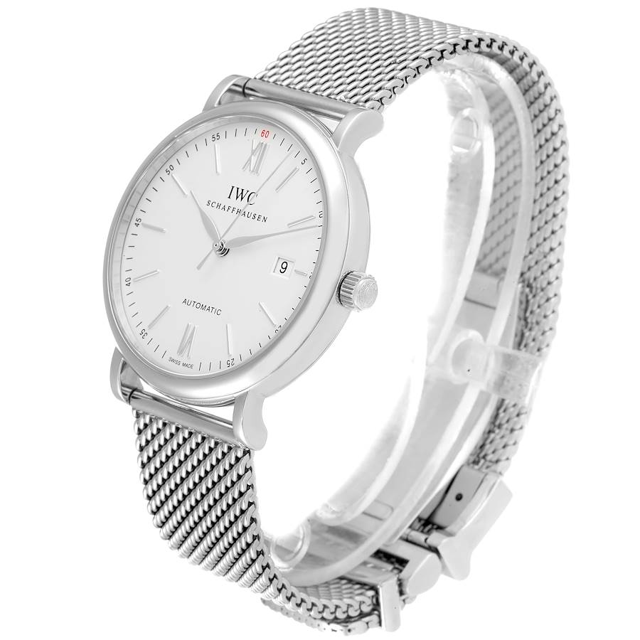 IWC Portofino Silver Dial Automatic Steel Mens Watch IW356505
