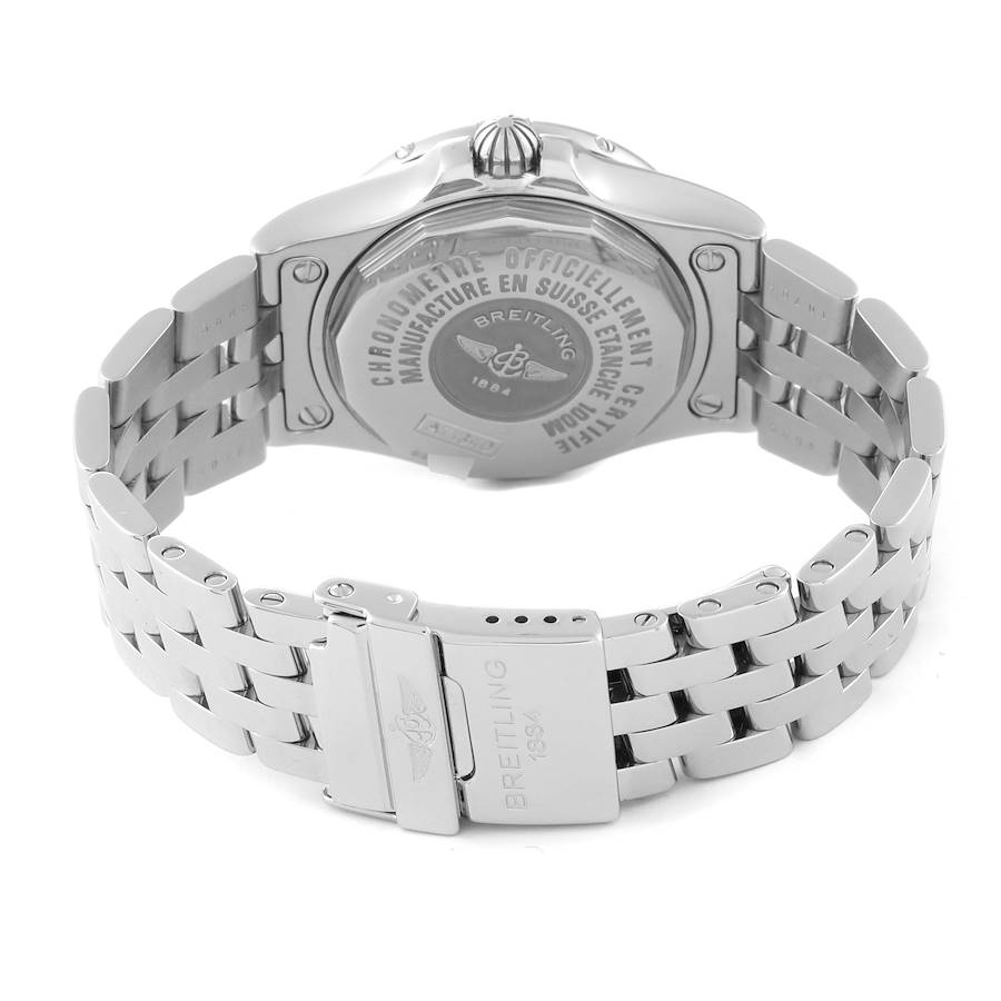 Breitling Starliner Blue Mother of Pearl Dial Steel Ladies Watch A71340
