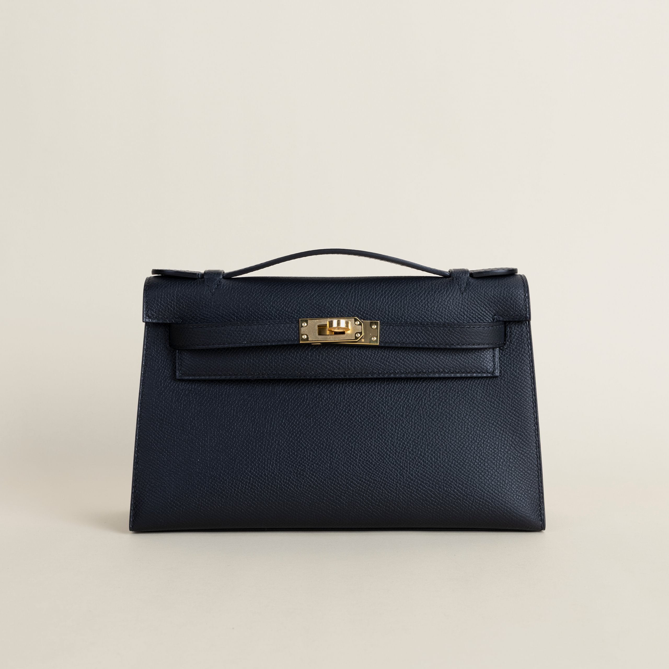 Kelly pochette epsom black GHW