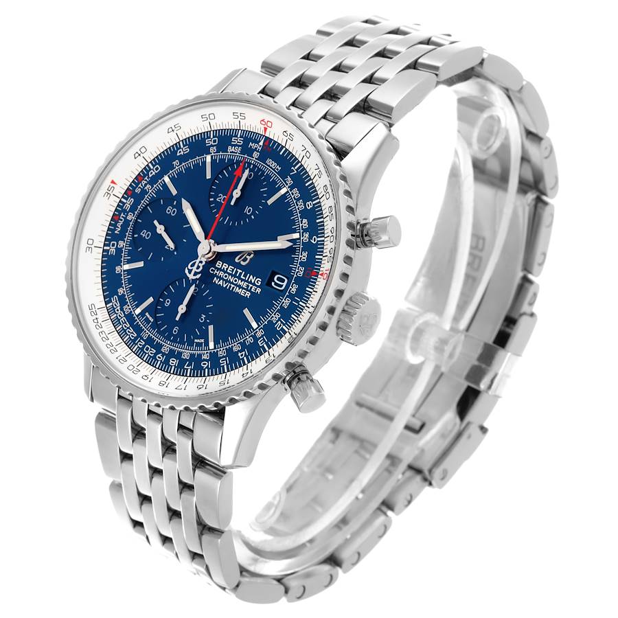 Breitling Navitimer Heritage Blue Dial Steel Mens Watch A13324