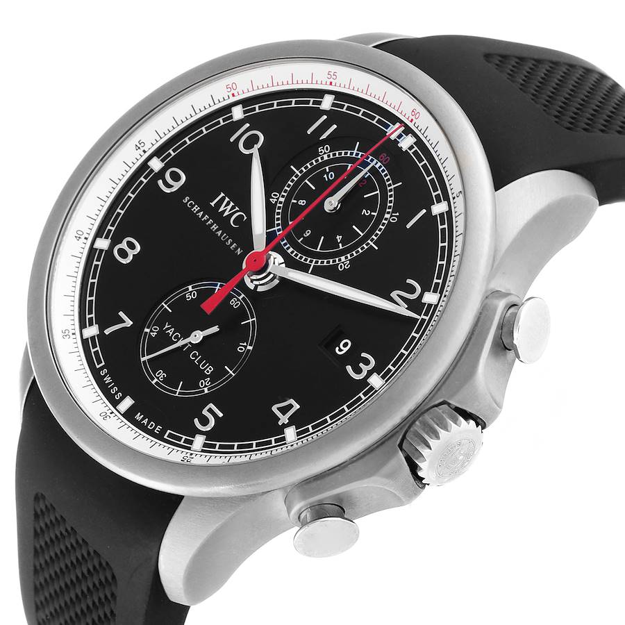 IWC Portuguese Yacht Club Chronograph Titanium Volvo Limited Edition Mens Watch IW390212