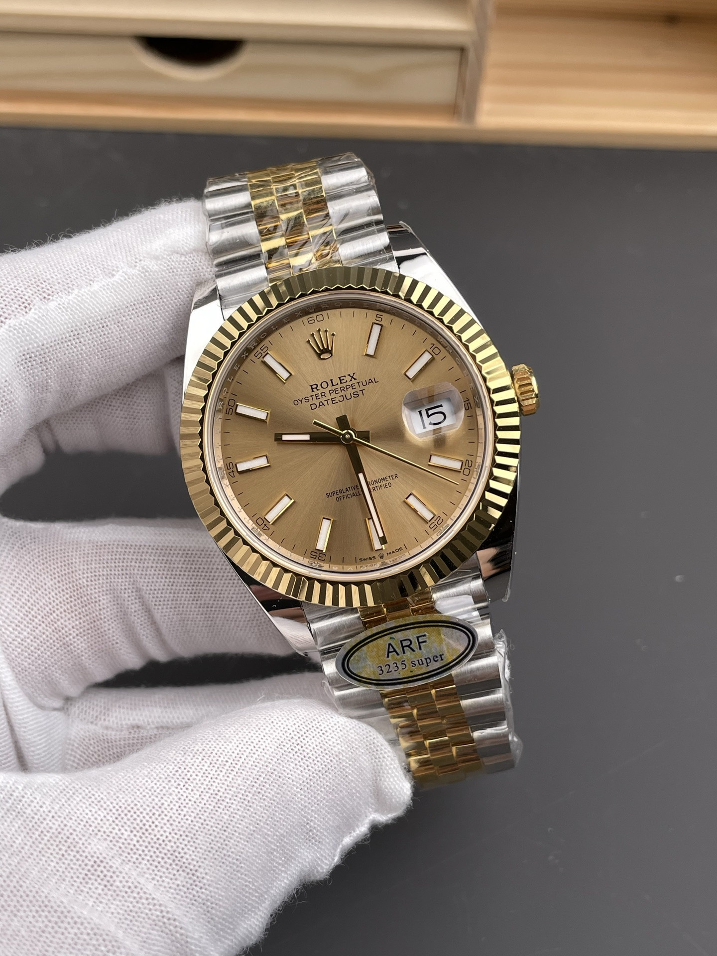 Two-Tone Champagne Dial Datejust