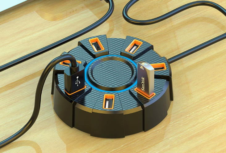 USB Hub with Card Reader