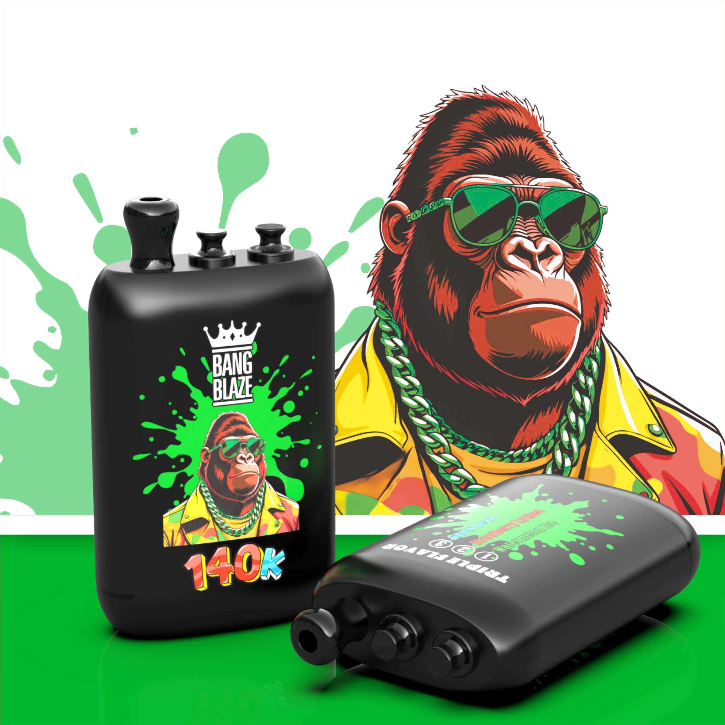 E-papieros Jednorazowy BANG BLAZE 140K (3 w 1)| E-Szisza RGB | Dostawa 48h|Darmowa wysyłka