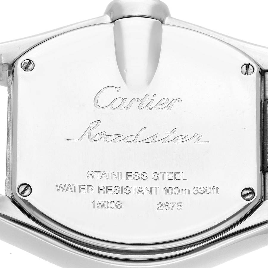 Cartier Roadster Coral Dial Limited Edition Steel Ladies Watch W62054V3