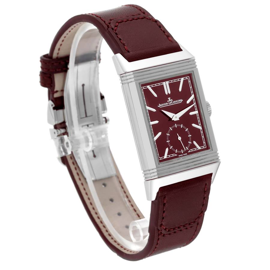 Jaeger LeCoultre Reverso Tribute Steel Mens Watch 214.8.62 Q397846J
