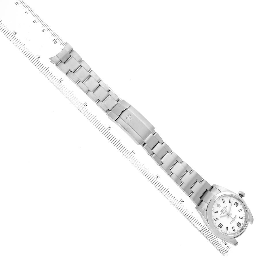 Rolex Air King 34mm White Dial Steel Mens Watch 114200