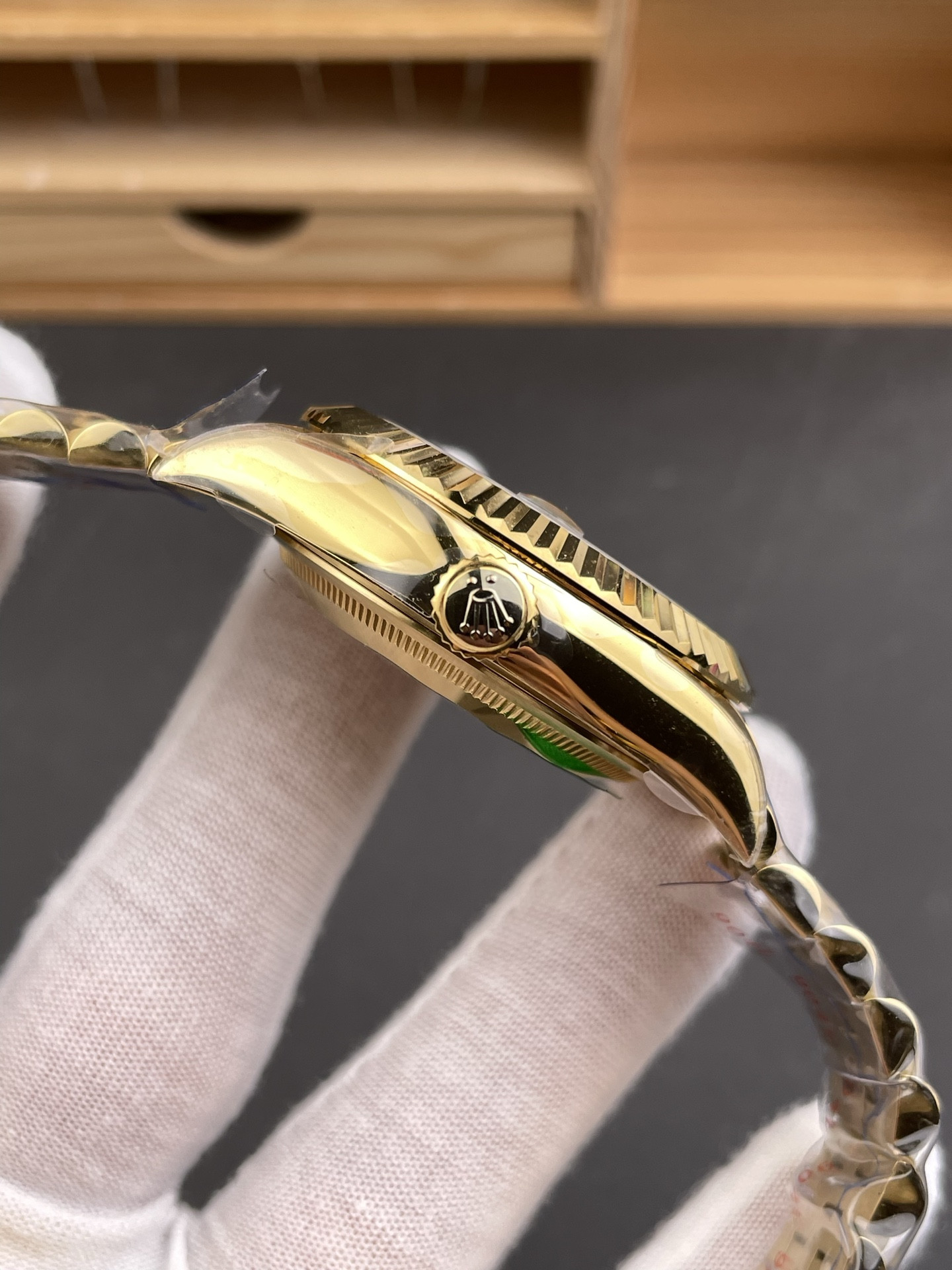 Full Gold Sky-Dweller Green Dial