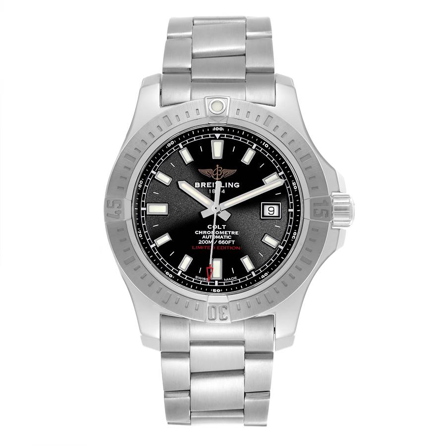 Breitling Colt Black Dial Automatic Steel Mens Watch A17388