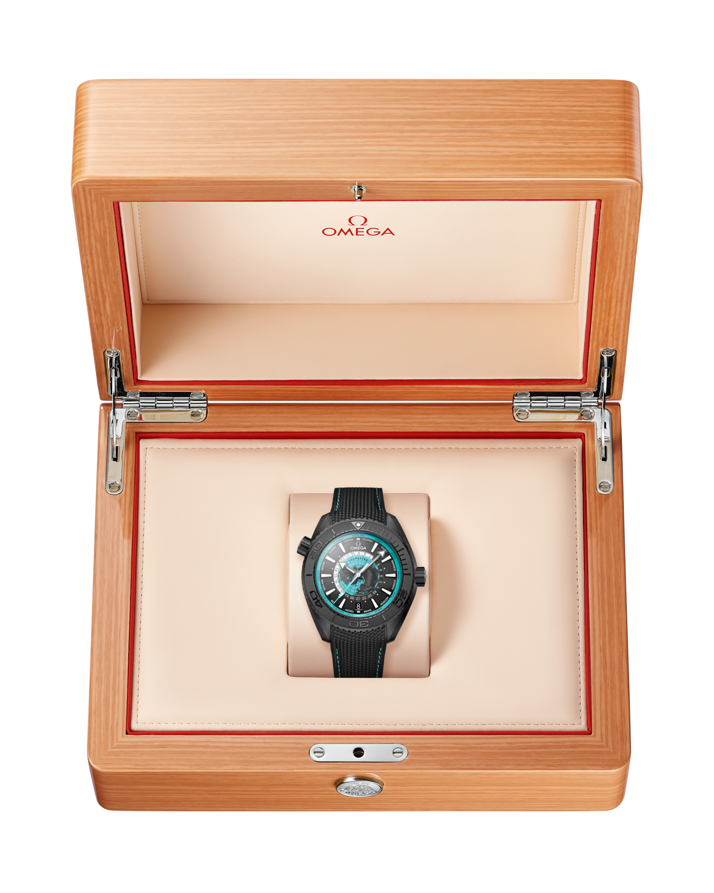 Seamaster Planet Ocean 60 0M 45.5 mm, Black ceramic rubber strap 215.92.46.22.01.006