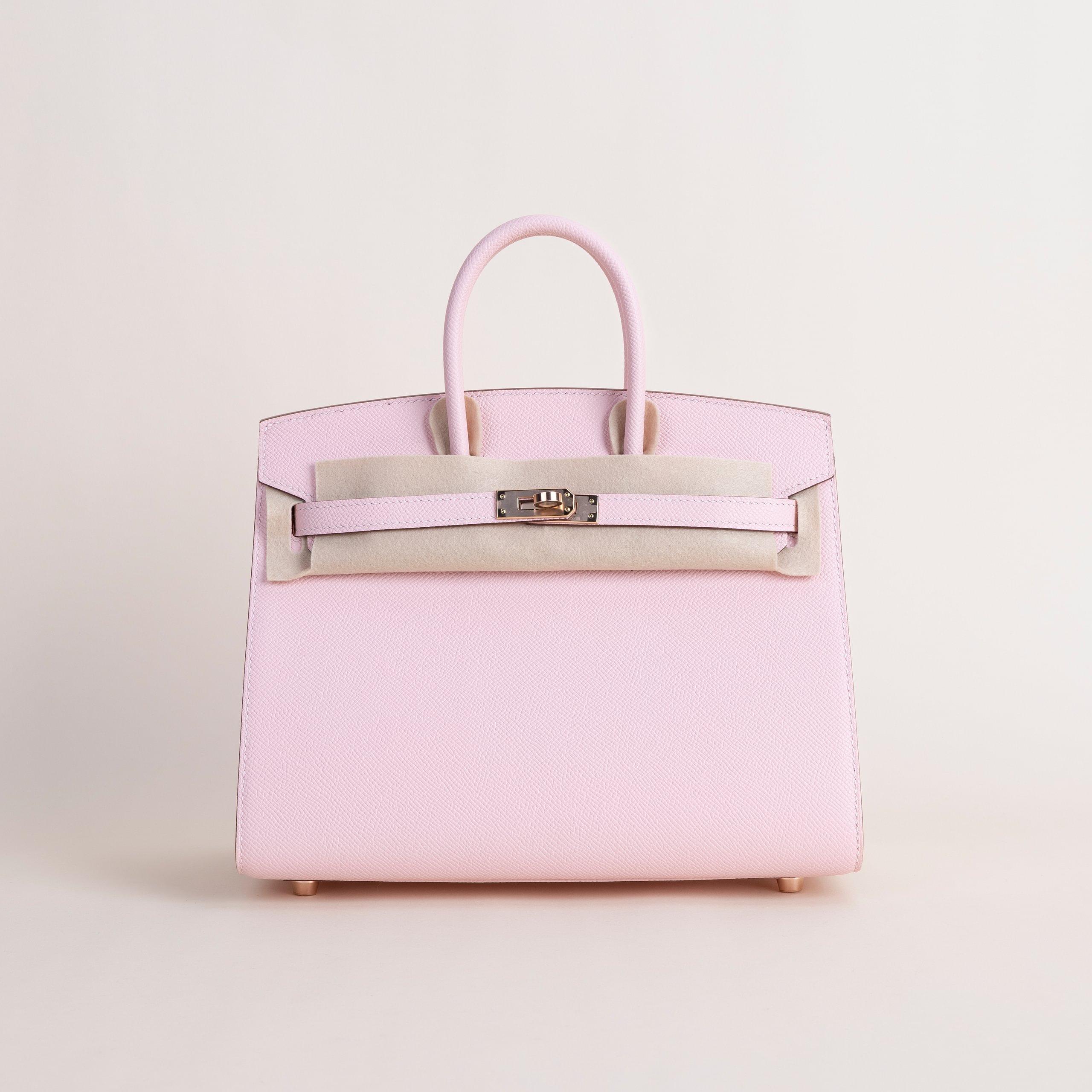 Birkin 25 epsom sellier rose sakura RGHW