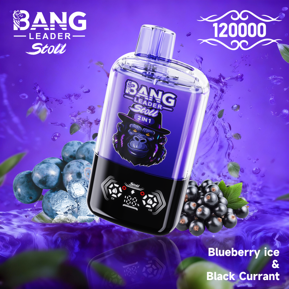 Bang Leader Stoll 120K Puffs 2-in-1 Prefilled Vape Device - Dual Flavour, Rechargeable, 650mAh