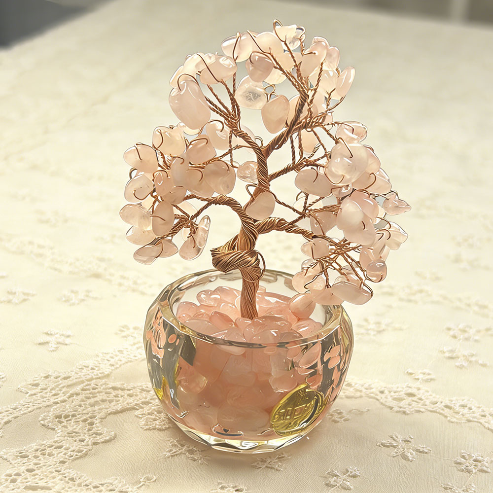 Rose Quartz Tree of Life: Attract Love, Heal the Heart & Manifest Harmony