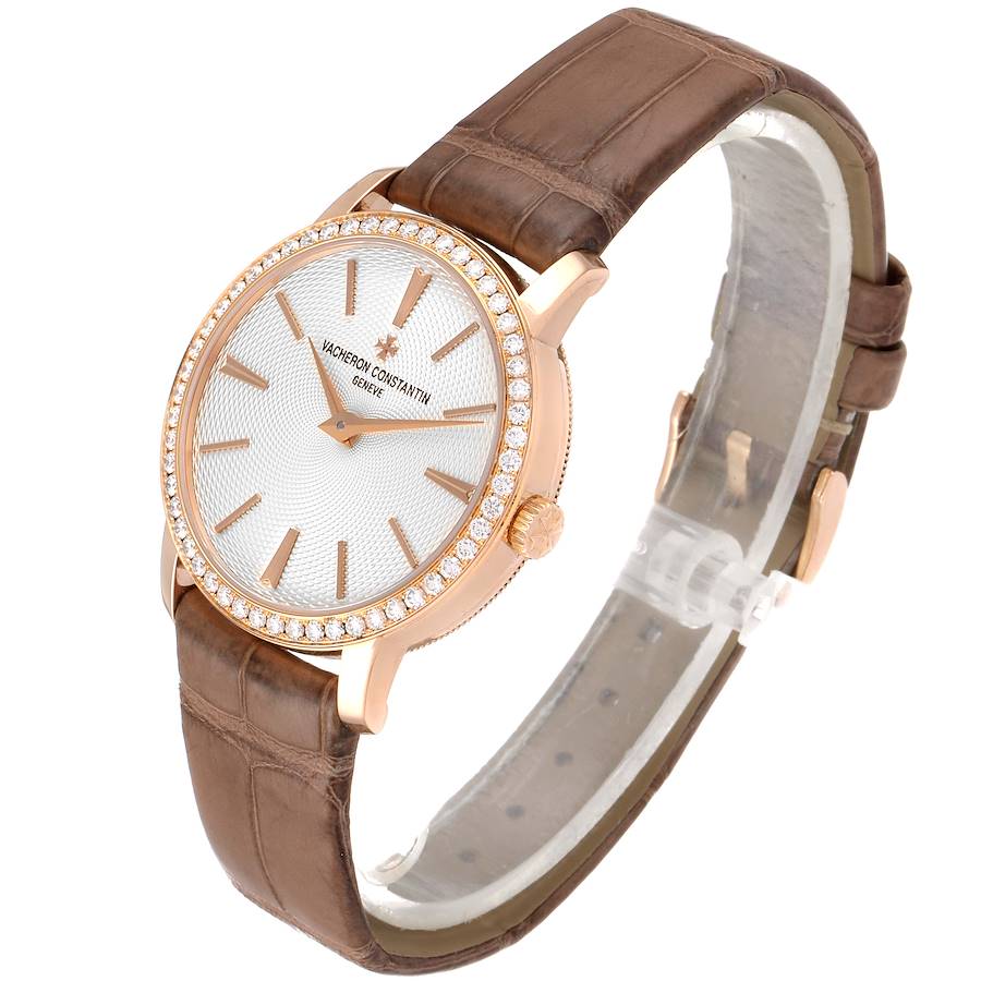 Vacheron Constantin Traditionnelle 18k Rose Gold Diamond Ladies Watch 81590