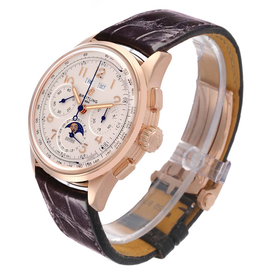 Breitling Premier B25 Datora 42 Rose Gold Mens Watch RB2510