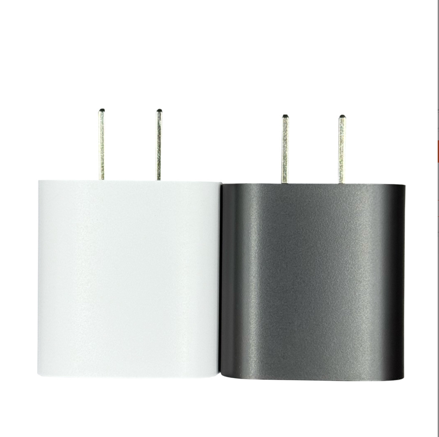 Minimalist Fast Charging Adapter, Black and White Power Delivery