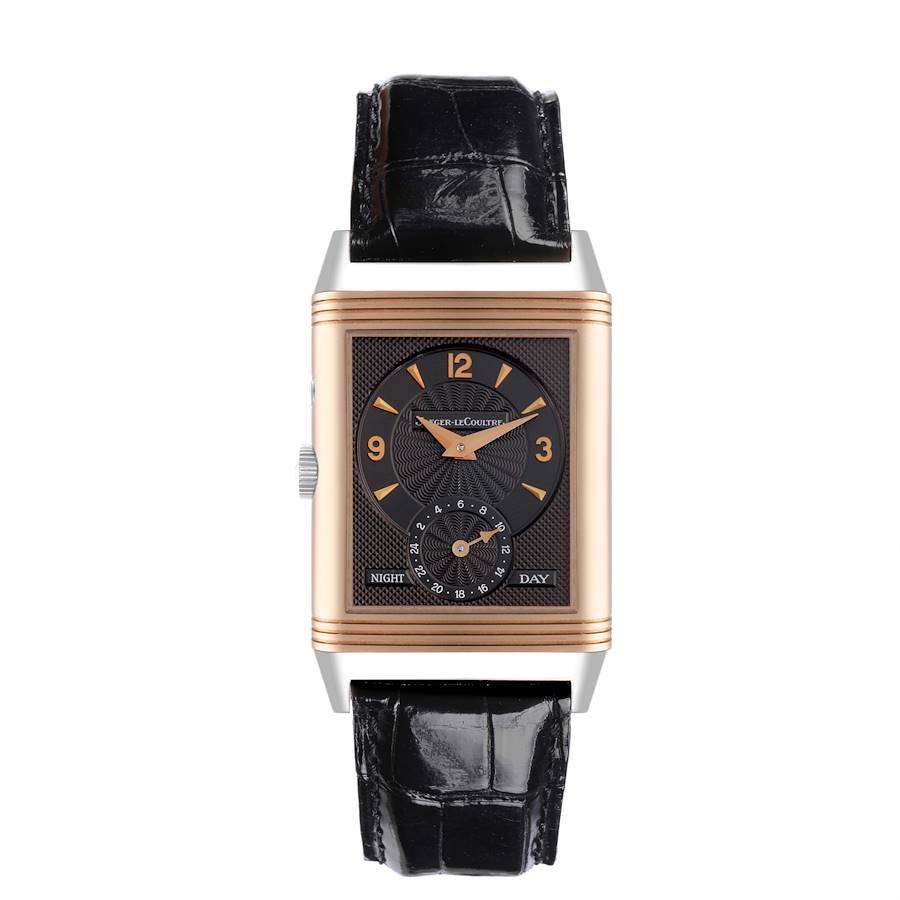 Jaeger LeCoultre Reverso Duo Limited Edition Rose White Gold Mens Watch 270.0.54.A