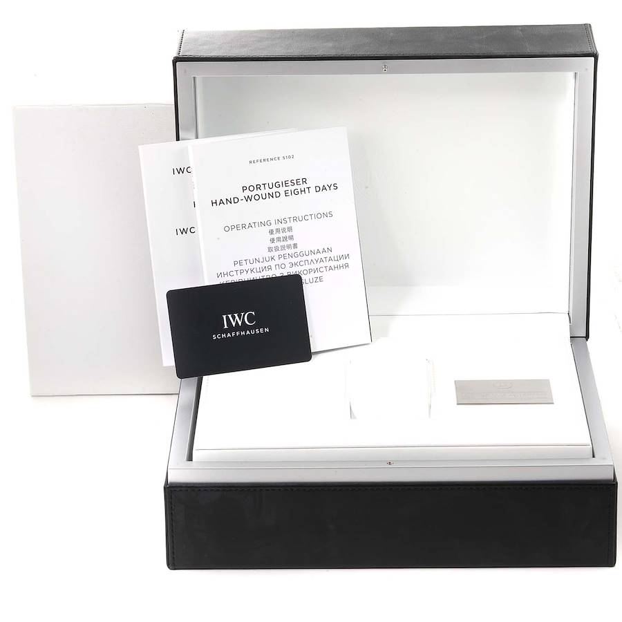 IWC Portuguese 150 Years Eight Days Manual Wind Steel Mens Watch IW510212