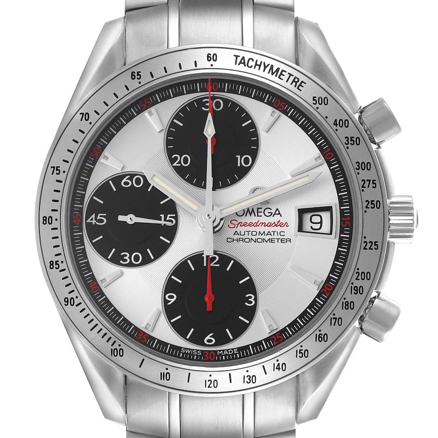Omega Speedmaster Date Panda Dial Steel Mens Watch 3211.31.00 Card