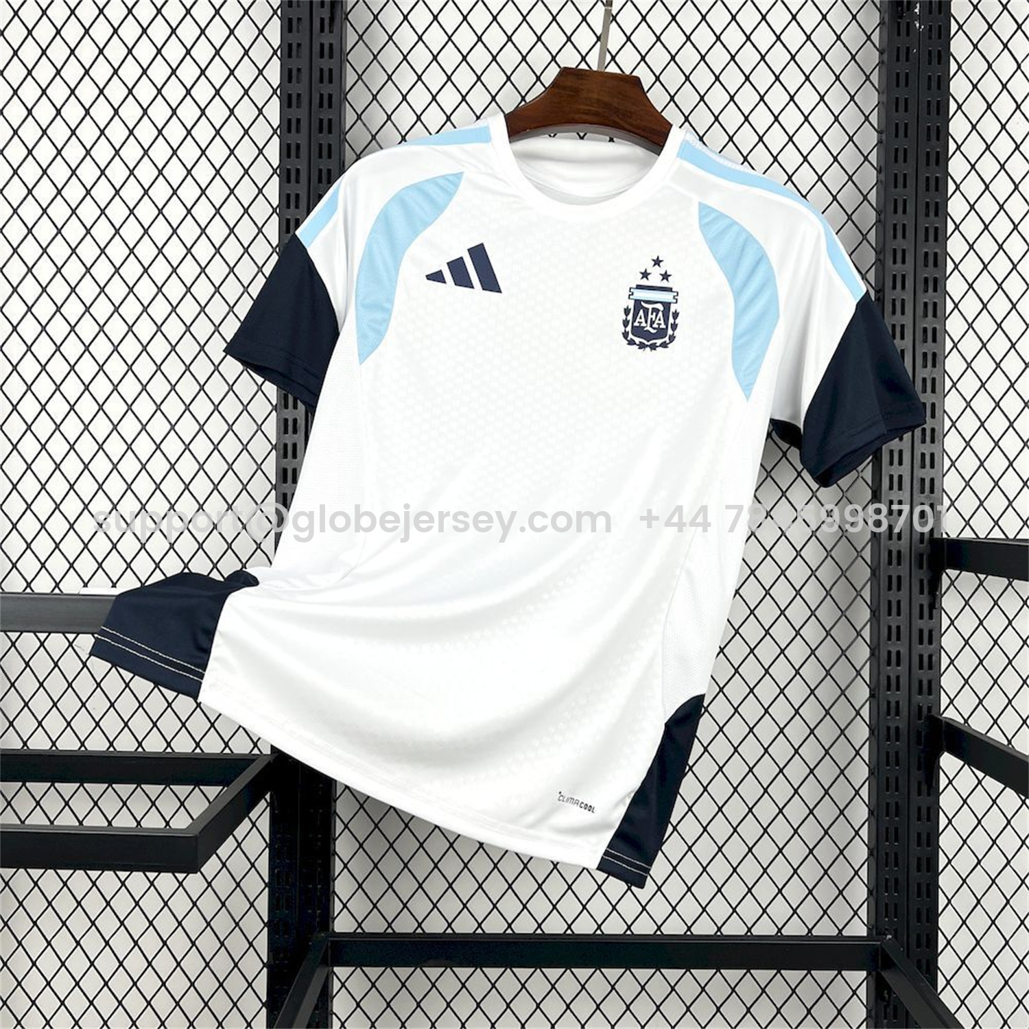 Argentina 2026 White Pre-Match Training Jersey - Fans Version