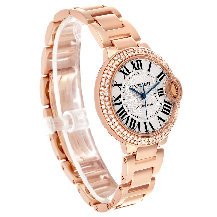 Cartier Ballon Bleu Rose Gold Diamond Ladies Watch WE902064