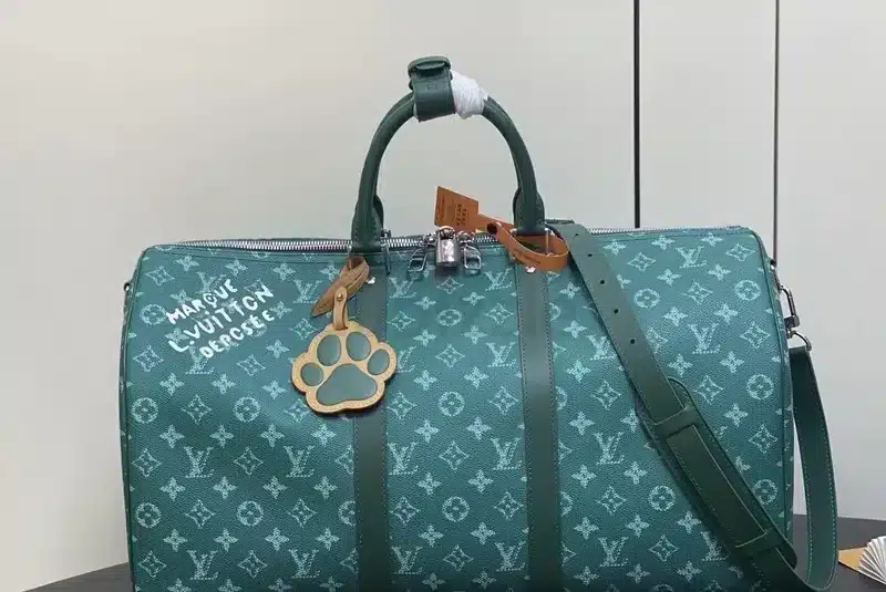 Louis Vuitton Keepall Bandoulière Green 45Cm M46593
